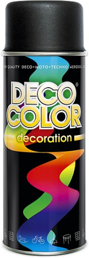 FARBA LAK SPREJ 400ml DECO COLOR Matná čierna