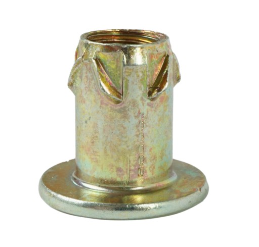 10x zásuvka M8 x 16mm s golierom, tepaná nábytková vložka do dreva, nožičky