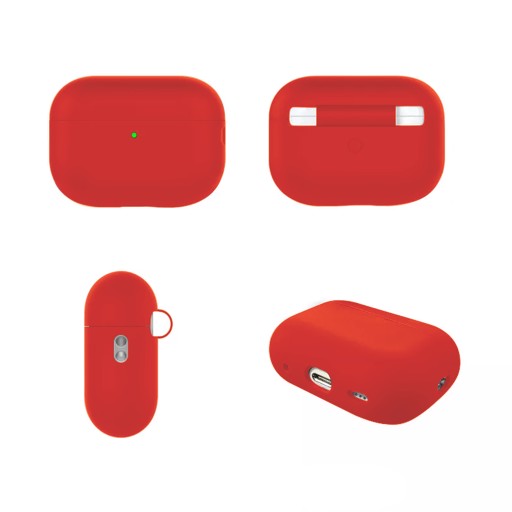 POUZDRO AIRPODS PRO 2 KRYT PRE SLÚCHADLÁ APPLE NA VALENTÍNA ČERVENÉ
