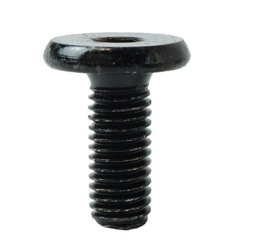 10x skrutka M8 x 20 mm plochá imbusová hlava, nábytková skrutka, metrická čierna