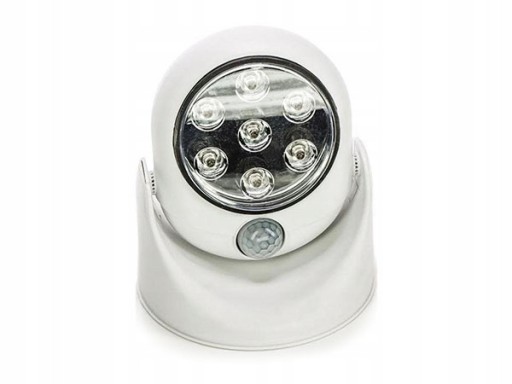 7 LED bezdrôtové svietidlo s 360° pohybovým senzorom, nočné svietidlo na batérie