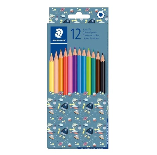 Školské pastelky, 12 farieb, STAEDTLER - SUPER KVALITA