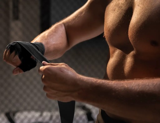 BOXERSKÉ BANDÁŽE BAVLNENÉ OBALY BOXERSKÉ PÁSKY 4M BUSHIDO VYSOKÁ KVALITA