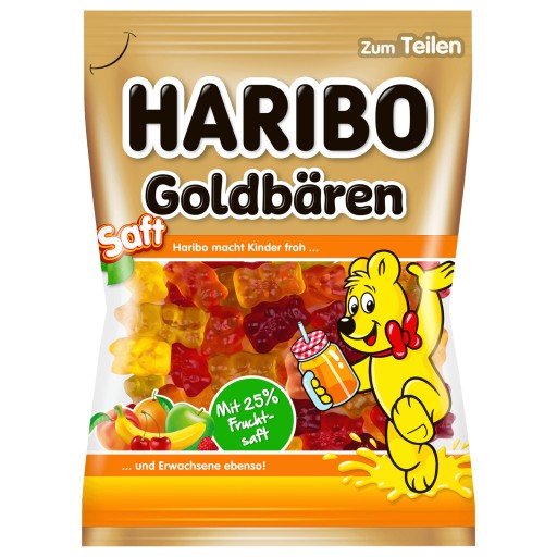 Haribo GOLDEN BEARS ovocné želé s 25% ovocnou šťavou 160g S DE