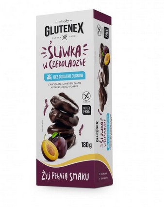 Glutenex Slivky v čokoláde 180g Bezlepkové, Bez cukru