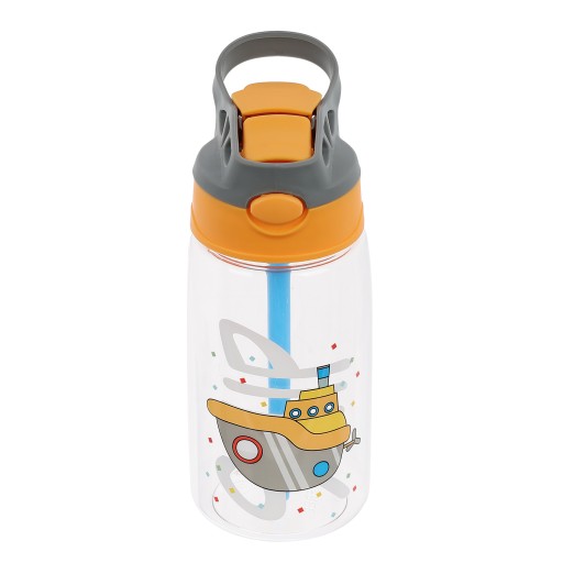 FĽAŠA SO SLAMIČKOU S HLADKOU PRE DETI 480 ml