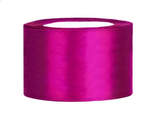 Saténová stuha 38 mm / 25 m fuchsiová ružová
