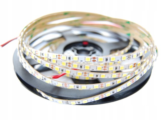 120 LED pásik, úzky, tenký, SLIM, 4mm, 1m, STUDENÝ