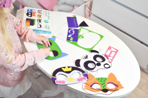 KREATÍVNA SÚPRAVA DIY MASiek Urob si sám 4ks WOOPIE