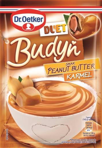 DR. Oetker Puding Duet arašidové maslo karamel 2x40 g