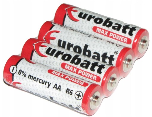 BATÉRIE EUROBATT SILNÝ VÝKON R06 AA BATÉRIE 4 KS