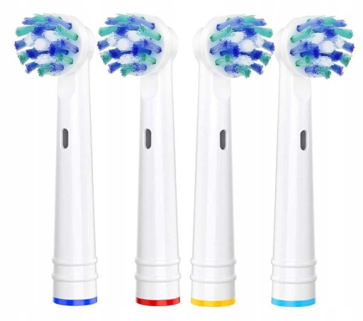 4x NÁHRADNÉ HLAVY KEFEK KRÍŽOVÝ BIELY PRE ORAL-B