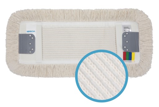 PROFESIONÁLNY MOP PLOCHÝ BAVLNENÝ 40 CM TKANÝ DUO UŠI + VRSTKY
