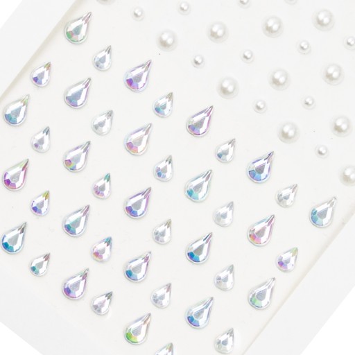 Nálepky ŠPERKY telo CRYSTALS FACE EYES
