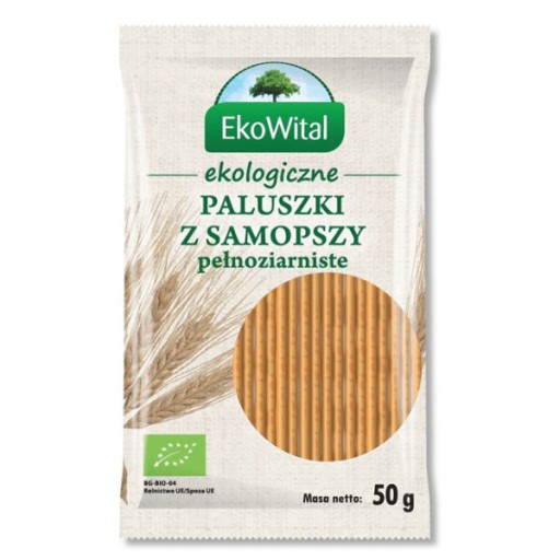 Jednozrnné celozrnné tyčinky bio, 50g