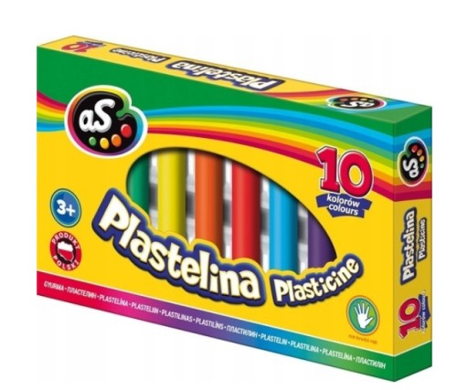 ASTRA AS okrúhla plastelína, 10 farieb