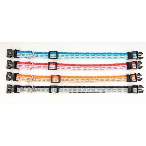 Obojok pre psa TREND STRIPE reflexný Modrý 25mm