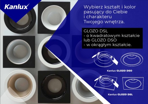 Kanlux GLOZO DSO W/B stropné očko, okrúhle, biele