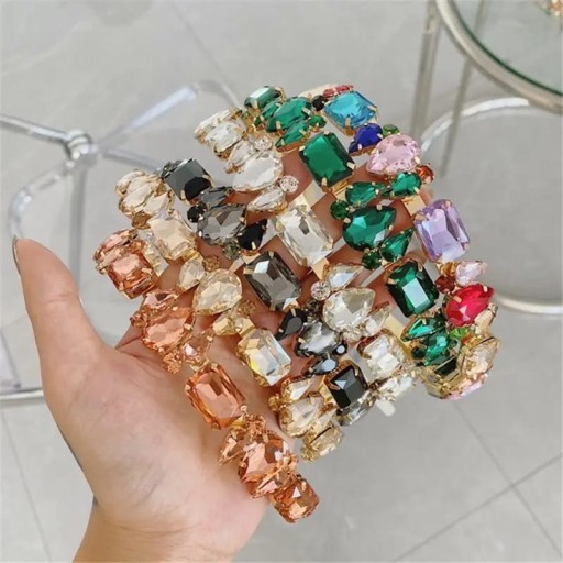 Čelenka do vlasov s kryštálmi, ružové zlato, ozdobné svadobné kryštály