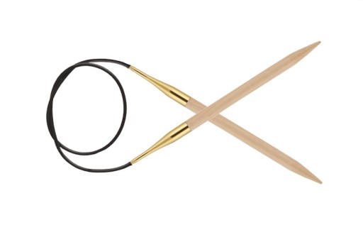 KnitPro Basix Buk kruhové ihlice / 6,0 mm; 60 cm