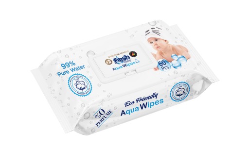 '' Utierky AQUA '' FRESH BABY A60 S KLIPOM 99% VODA