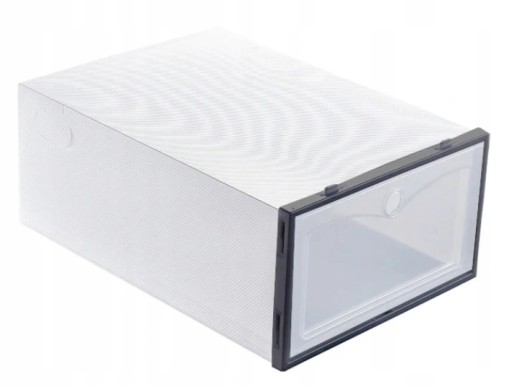 ORGANIZÉR KRABIČKA NÁDOBA NA OBUV S KLAPOU 30,5x21x12,5cm VEĽKÁ SILNÁ 1ks