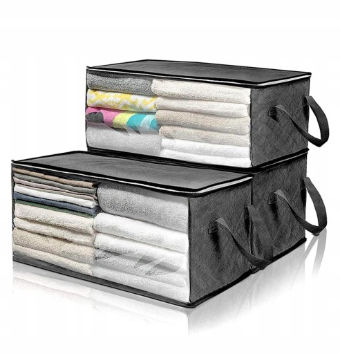 Veľký organizér box, taška na posteľnú bielizeň, oblečenie, deka, XL, pevná