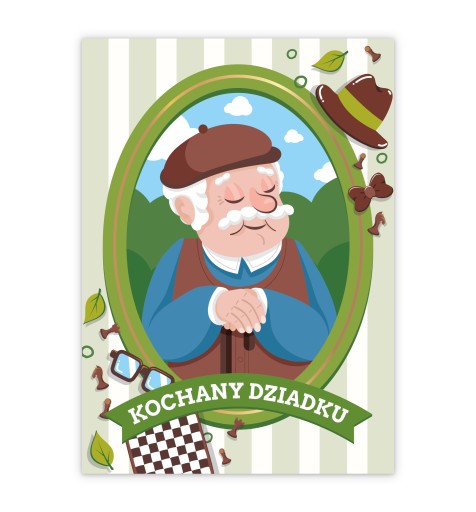 POHĽADNICE LAURKA KU DŇU STARÝCH RODIČOV - DRAHÝ DEDKO (A6)
