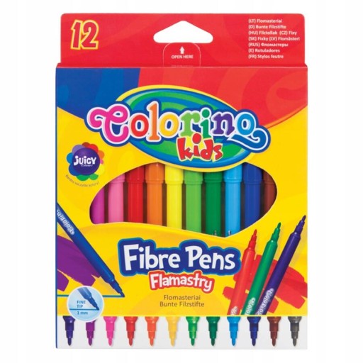 Detské fixky Colorino pre školské fixky 12 farieb
