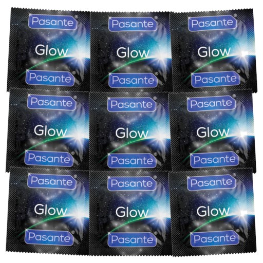 PASANTE GLOW kondómy svietiace v tme, zvlhčené, 1 ks