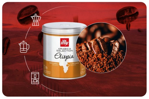 illy monoarabica Etiópia 125g mletá káva