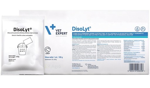 DisoLyt 100G - Elektrolyty a probiotiká pre oslabené lýtka. - Prášok