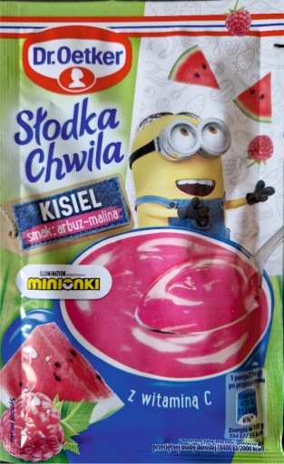 DR OETKER Vodový melón Malinové želé 29g MINIONS