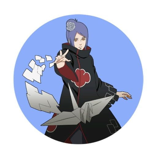 Anime odznak Naruto Konan Akatsuki 58 mm