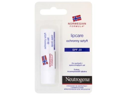 Neutrogena Norwegian Formula Ochranný rúž na pery SPF 20 4,80g