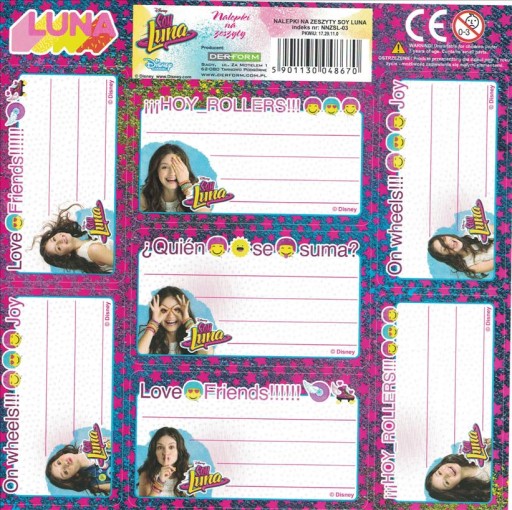 Nálepky na notebook Derform Soy Luna Disney