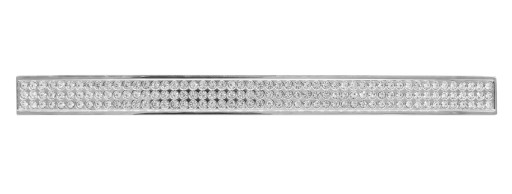 Nábytková úchytka s chrómovými kryštálmi, rozteč 128 mm - UKS004 AMIX