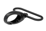 Lobster Clasp Prívesok na kľúče pre kabelku Taška Batoh Pevná čierna 38 mm