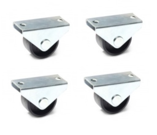 Malý rovný čierny plastový oceľový krúžok 30 mm 4