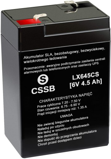 BEZÚDRŽBOVÁ BATÉRIA AGM 6V 4,5Ah DO AUTÍČKA UPS ALARM NA MOWER