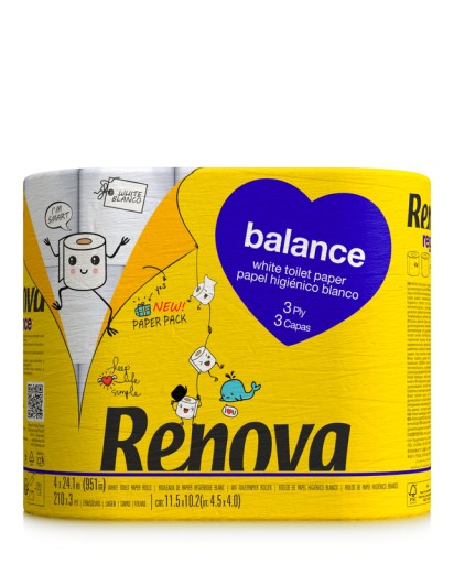 Toaletný papier Renova Balance 4R