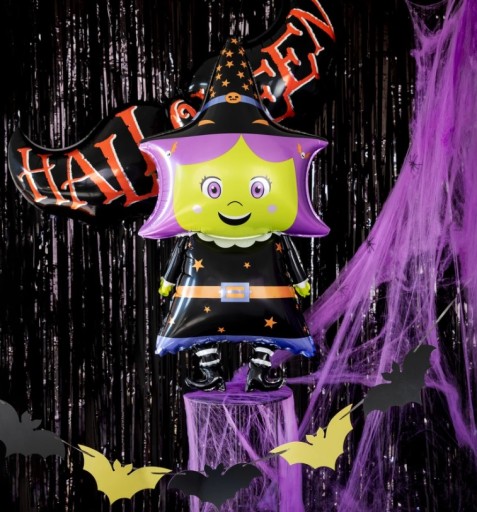 HALLOWEEN FÓLIOVÝ BALÓN ČARODĚJNICE FÓLIOVÉ BALÓNKY OZDOBY 99cm