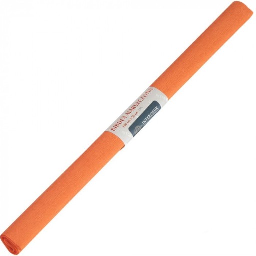 CRIPPED vreckový papier do školy 50CM 2M TMAVÝ ORANŽOVÝ VÝTLAČ