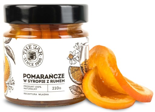 Pomaranč v sirupe s rumom na čaj 210 g