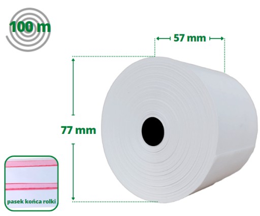 Termorolky 57x100 pokladničná rolka 3 ks