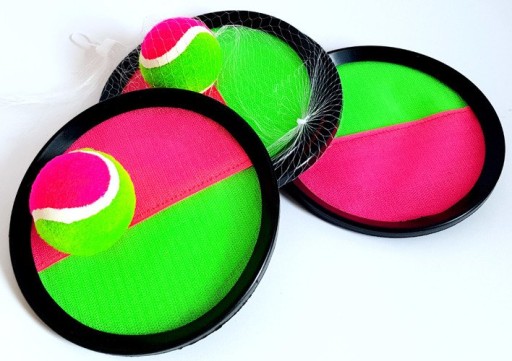 CHYŤOVAŤ LOPIČKU VELCRO HRA HÁDZAŤ CHAŤ PADLE + LOPTIČKA