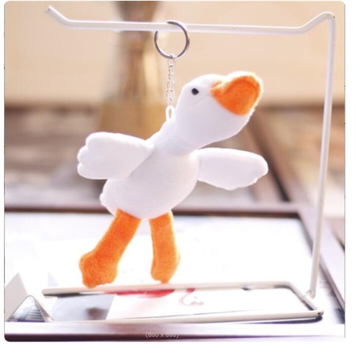 Plyšová kľúčenka maskot hus 18cm 79b