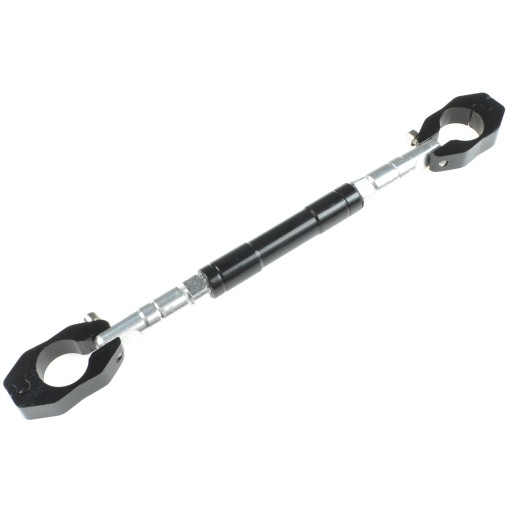 Čierna hliníková vzpera riadidiel pre 22mm riadidlá Racing Force