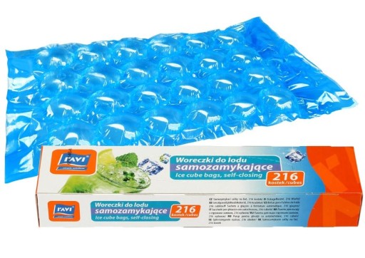 Samozatváracie vrecúška na ľad Ravi 216 ks.