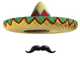MEXIKO PŠENIČNÝ ZÁBAL 20 cm - 6 ks 240g Casa de Mexico